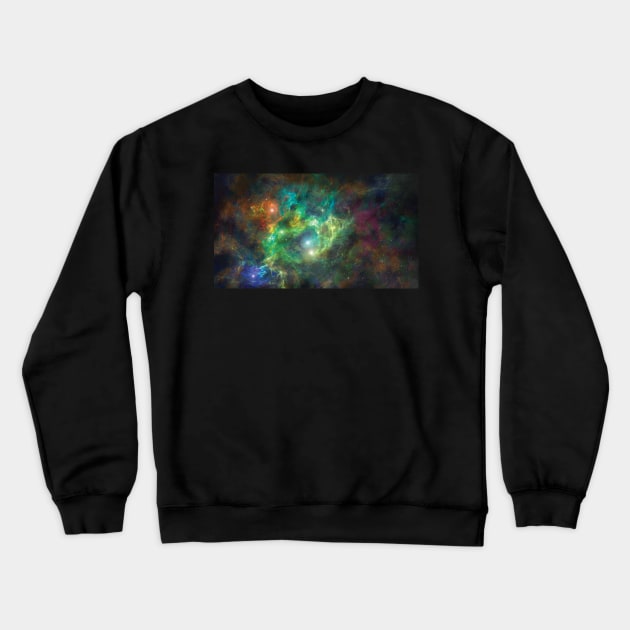 Nebulae And Stars Crewneck Sweatshirt by Ryan Rad